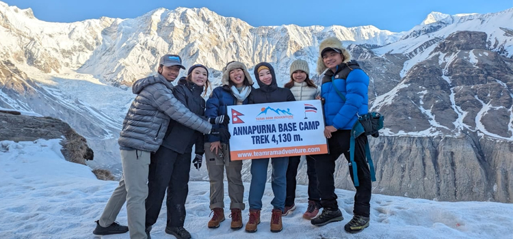 Annapurna Base Camp ABC Trek from April 5-14 2025